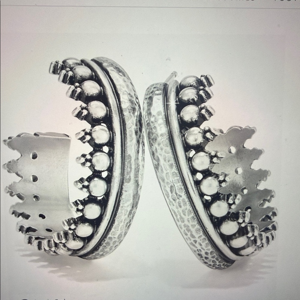 ❤️🆕 Brighton Telluride Sunburst Hoop Earrings NWT $52 Firm